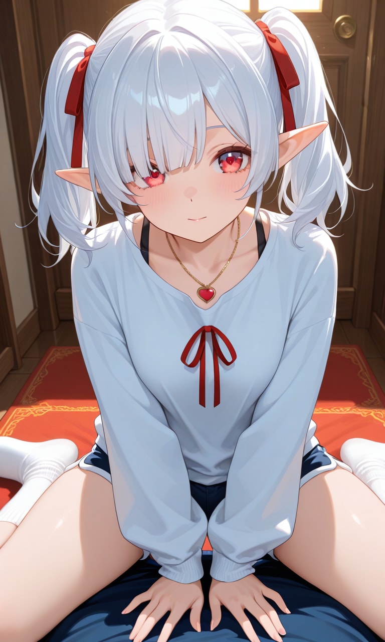 2、部屋着のシロネさん