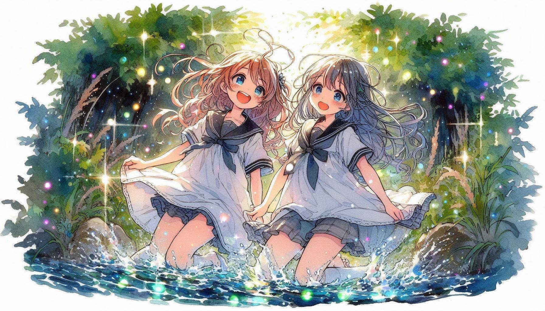 川遊び