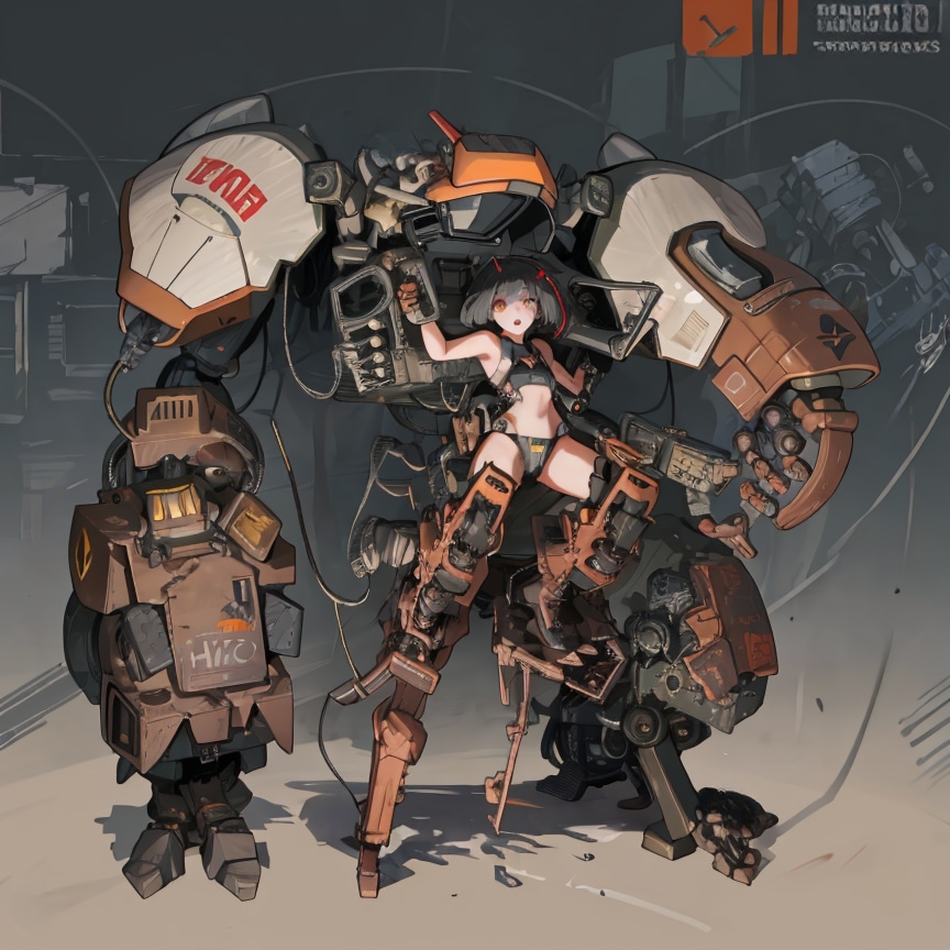 Girl and Robot1143