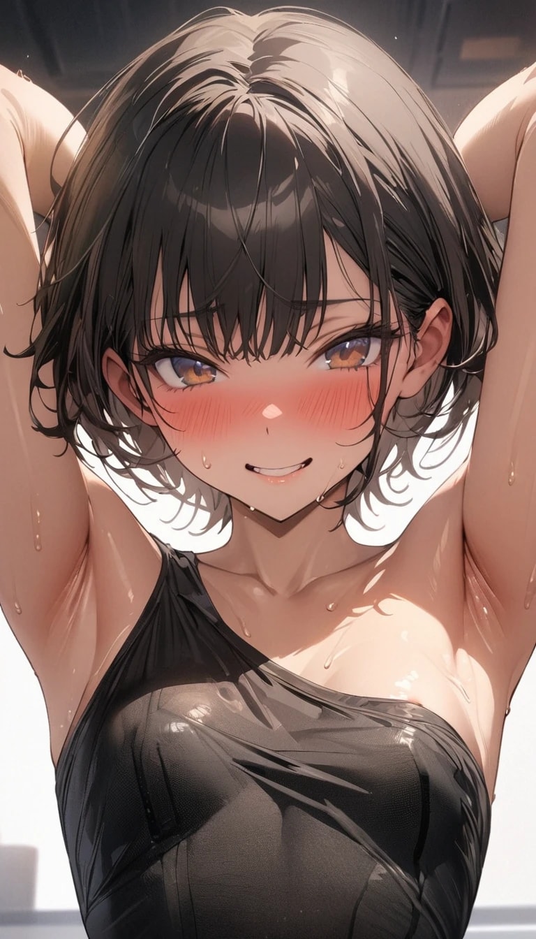 褐色の子
