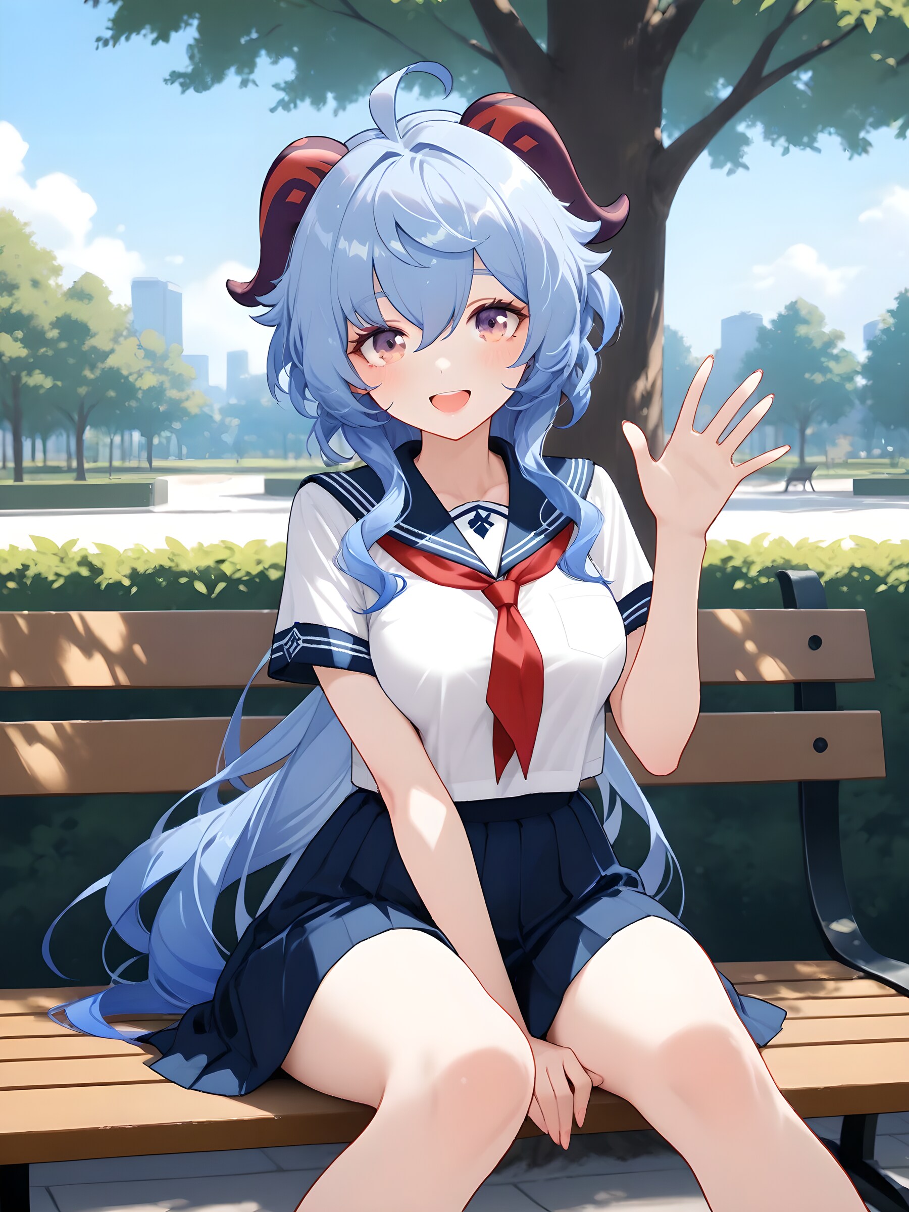 原神 甘雨 セーラー服
