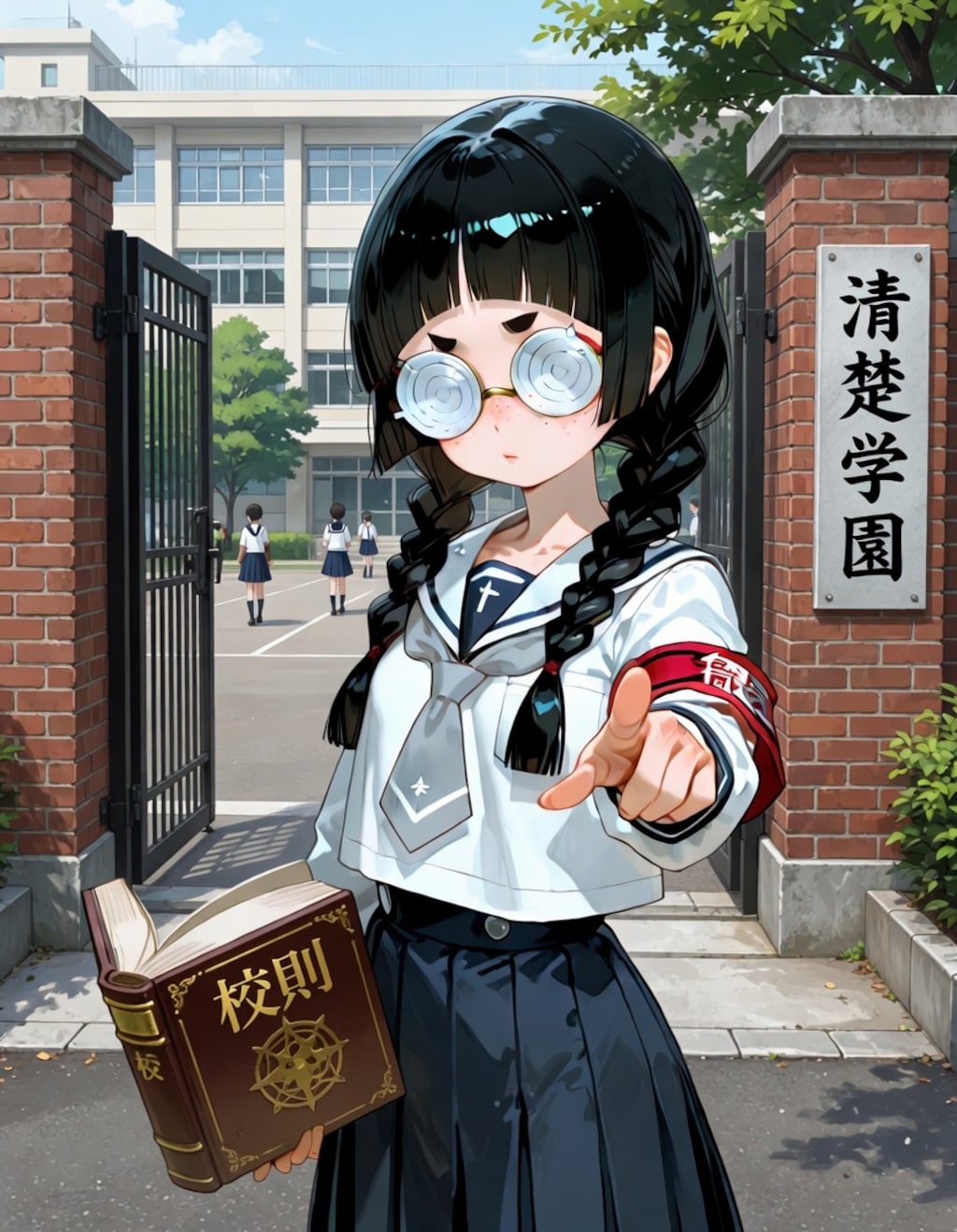 姫・麻呂・ぱっつん 風紀委員