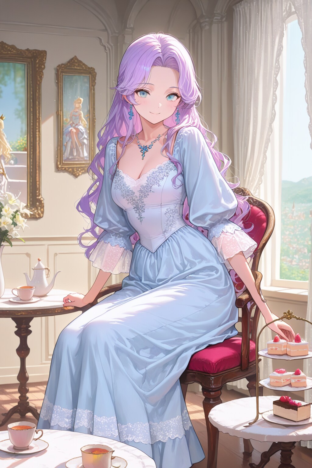 プリンセスの紫髪ちゃん