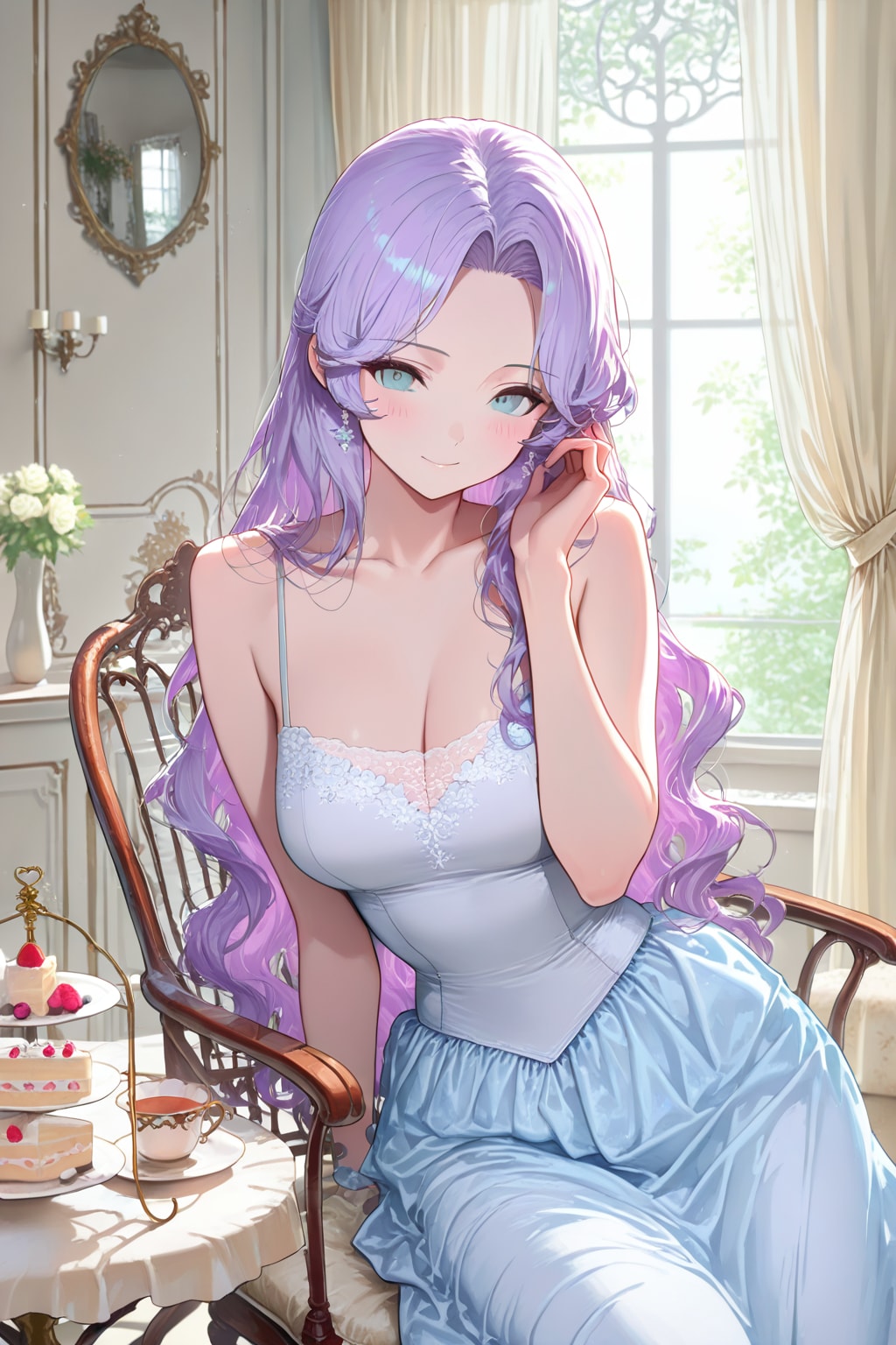 プリンセスの紫髪ちゃん