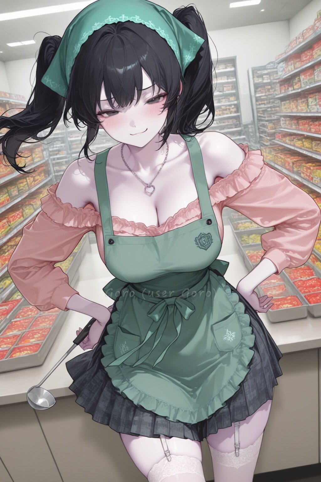 地雷娘、スーパーの店員になってみた