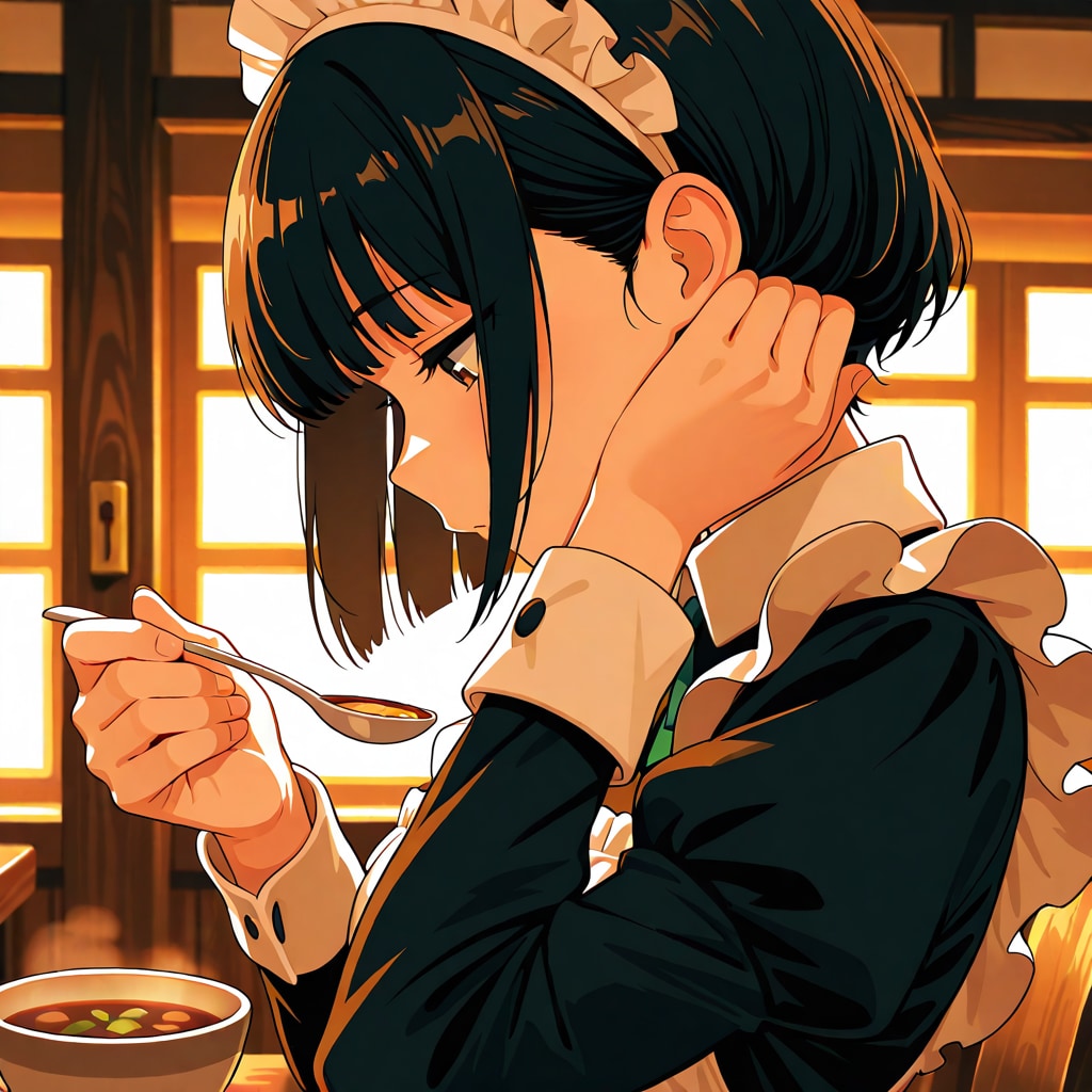 髪を耳にかける仕草