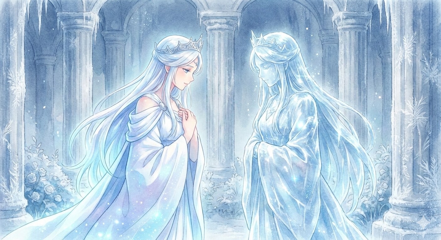女神様と氷の女神像 | の人気AIイラスト・グラビア