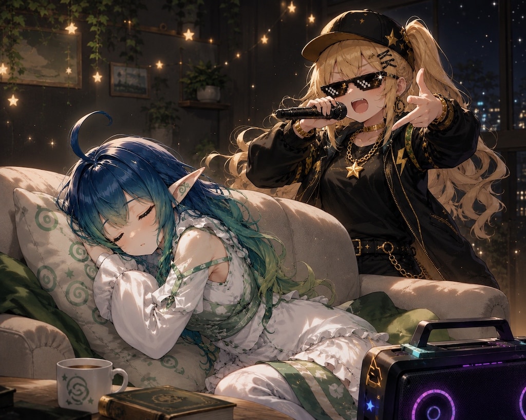 睡眠を妨害される、ルシアルさん。