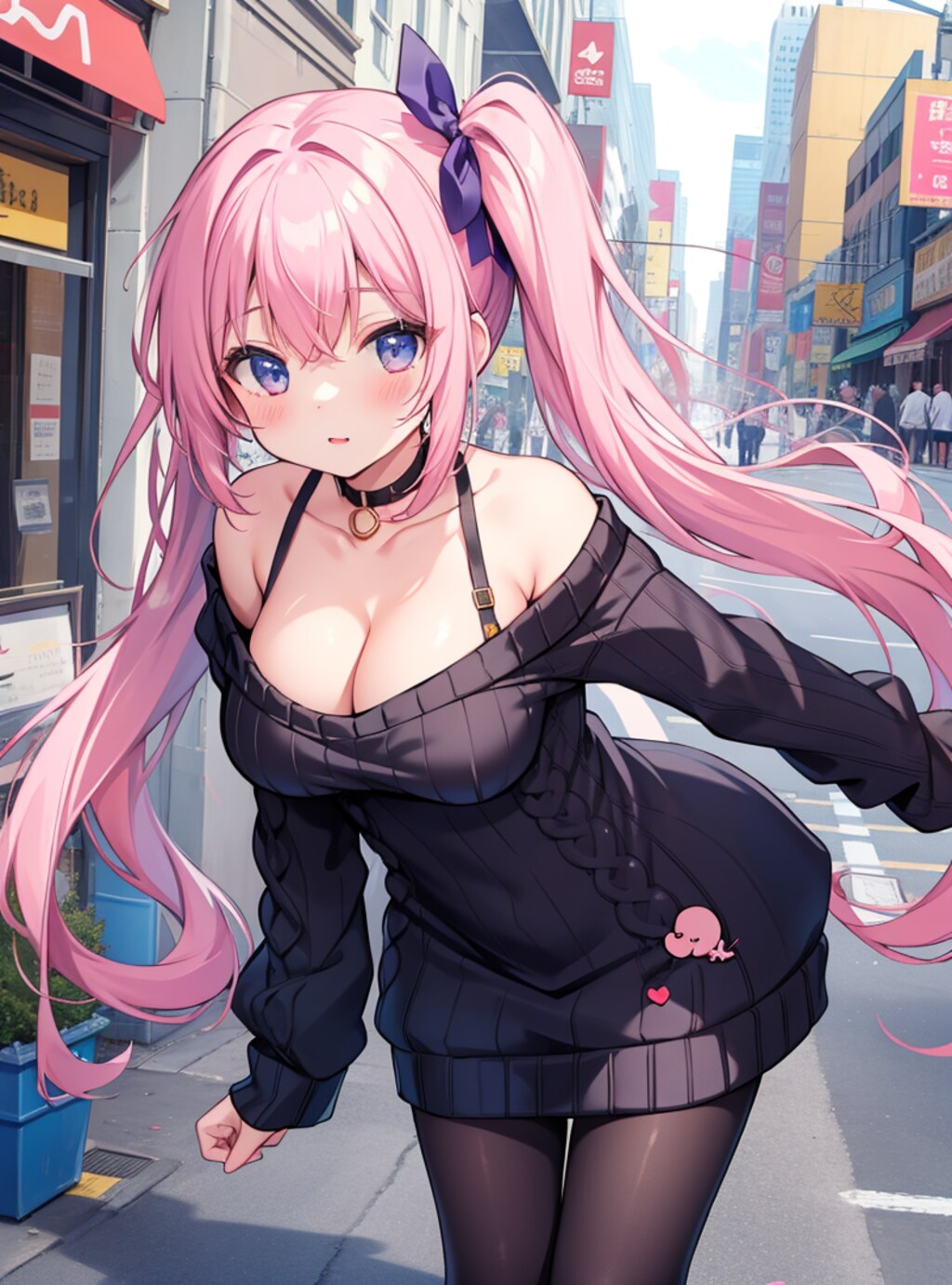 肩だしニット　その２