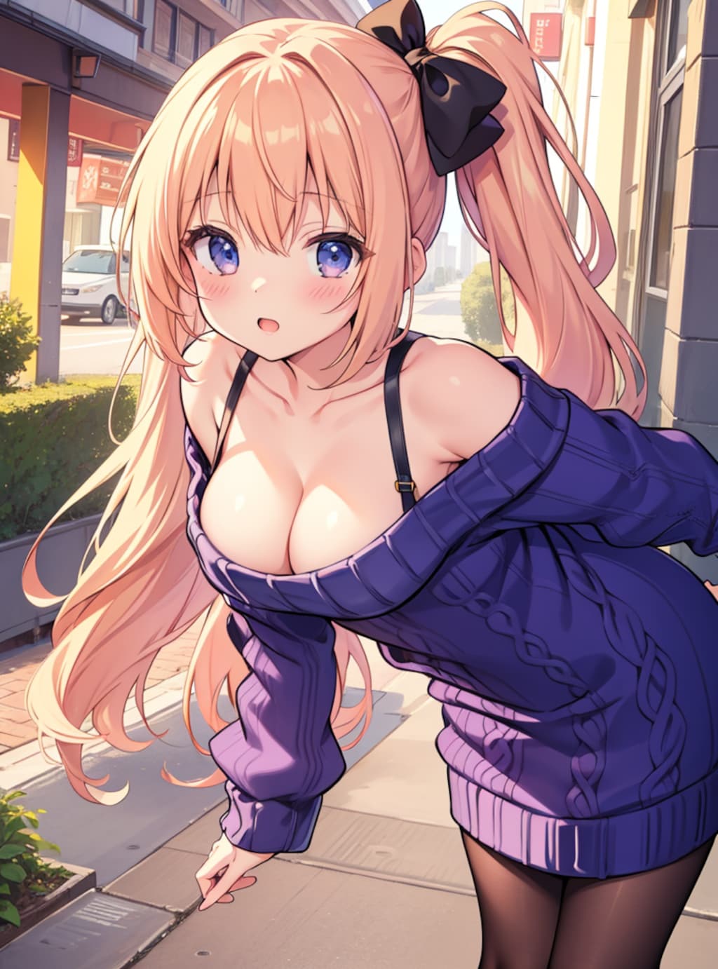 肩だしニット　その２