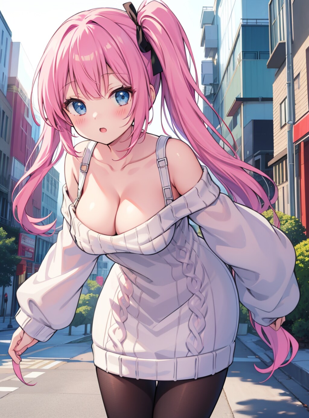 肩だしニット　その２