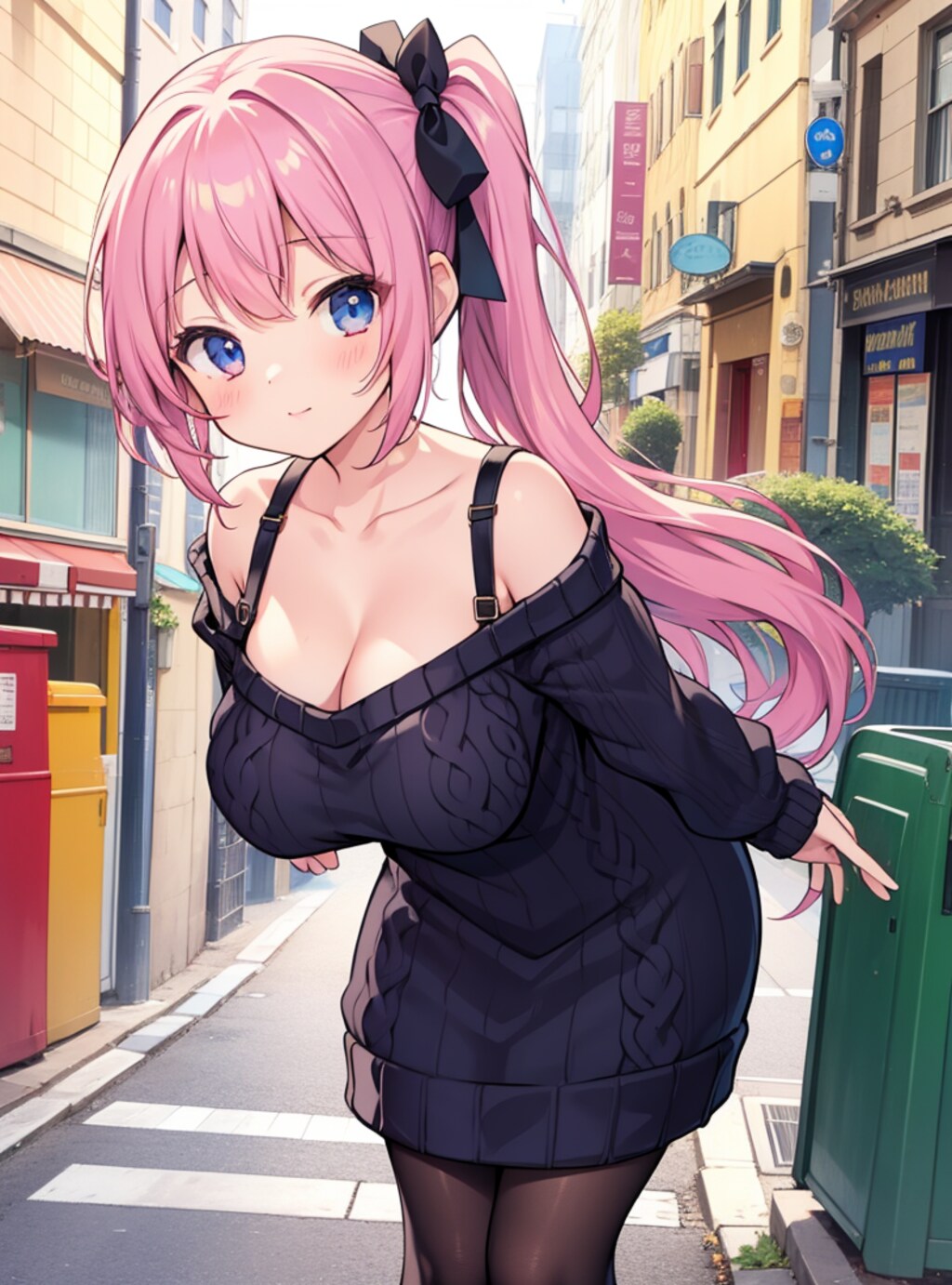 肩だしニット　その２