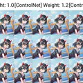 Stable Diffusionで加筆度合いを変えながらの出力テスト 2枚目