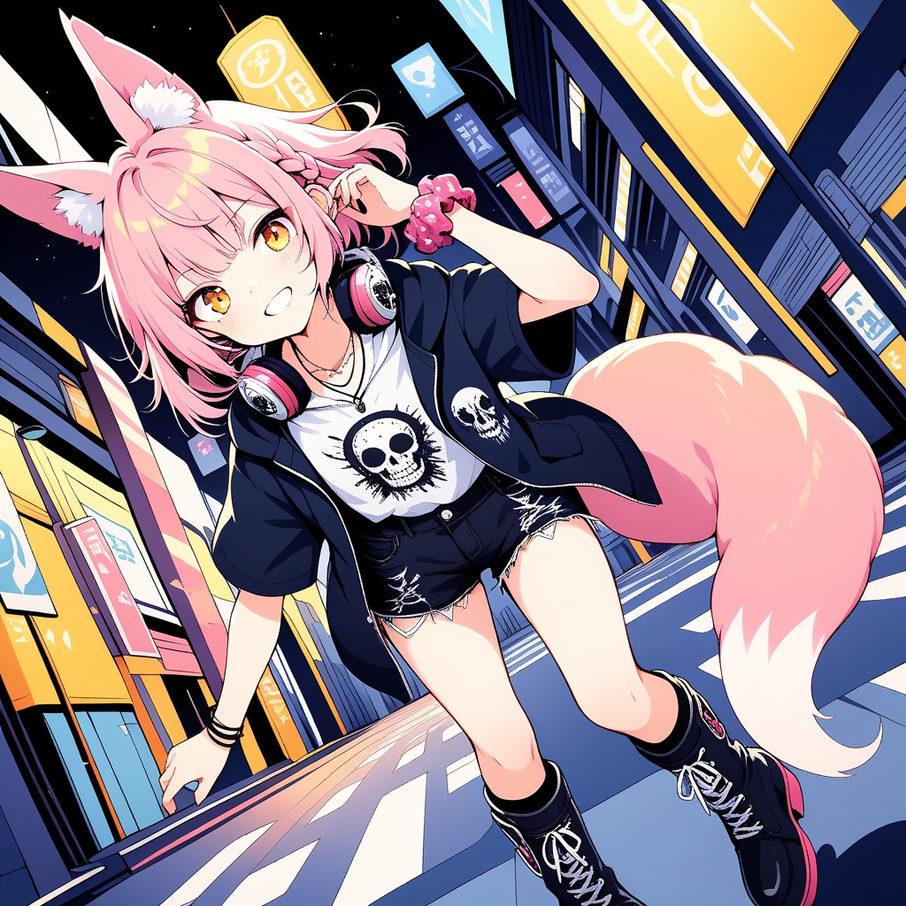 パンクスタイル狐娘・長女