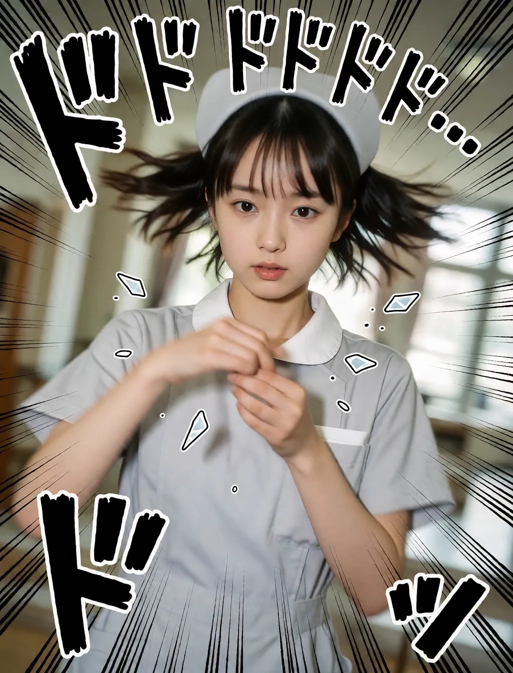 勢いのあるナース
