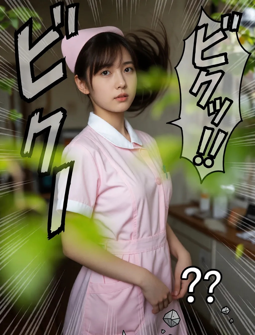 勢いのあるナース