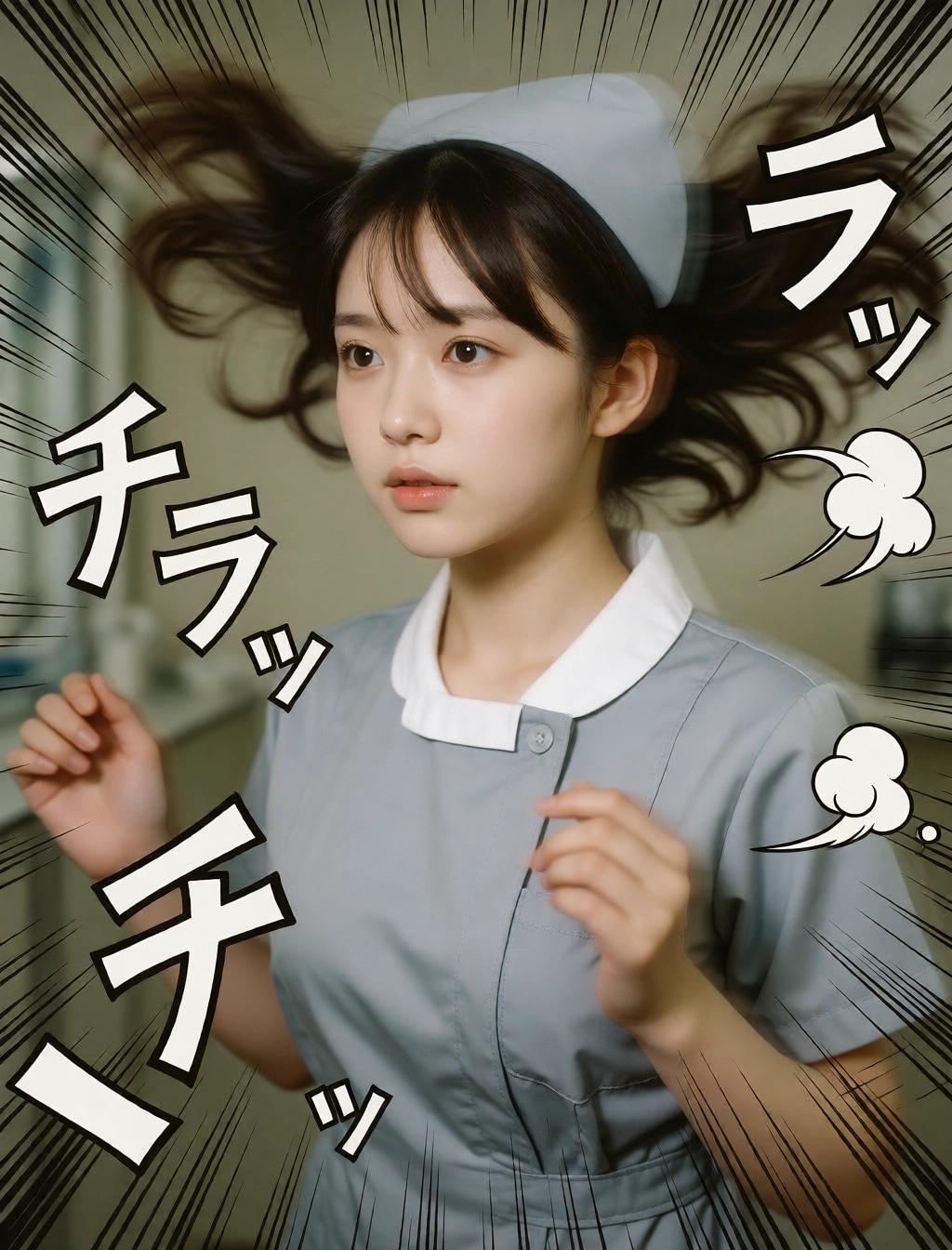 勢いのあるナース