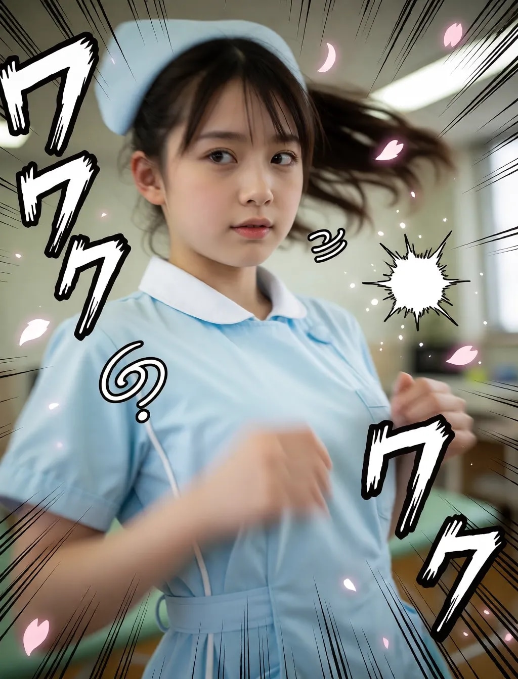 勢いのあるナース