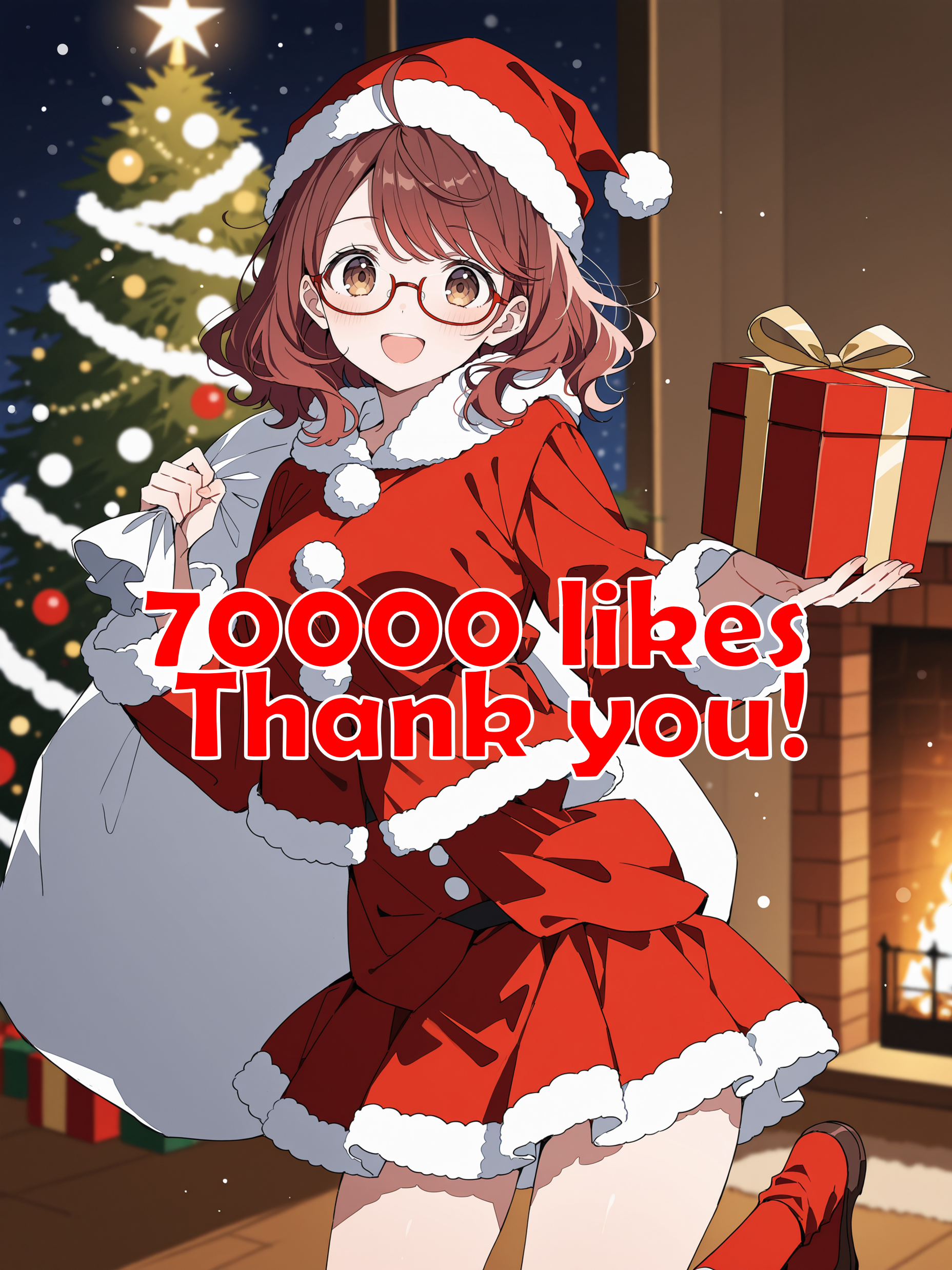 70,000いいね、ありがとうございます。 | の人気AIイラスト・グラビア