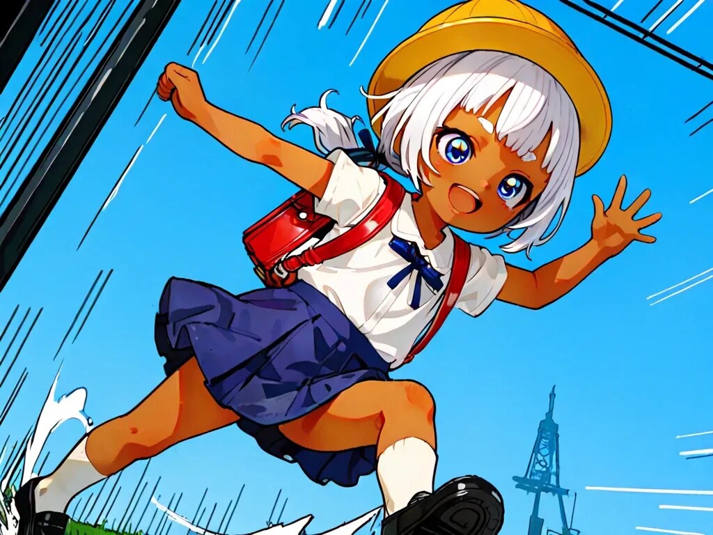 麻呂眉ちゃん登校フォトダイアリー