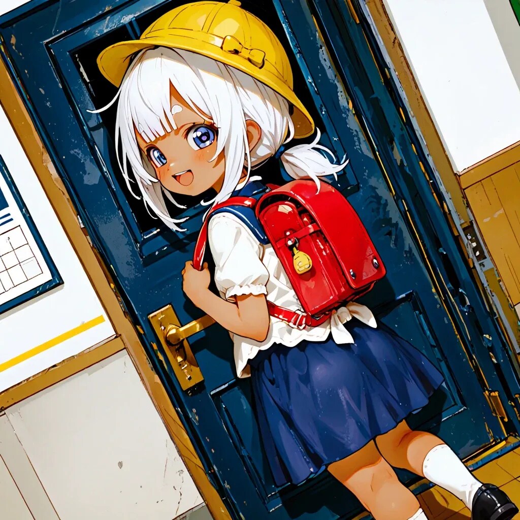 麻呂眉ちゃん登校フォトダイアリー