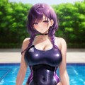 スク水と競泳水着な紫ちゃん 3枚目