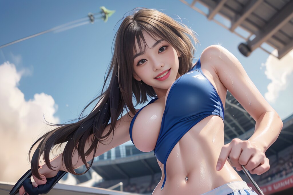 女子高生(18)陸上選手③