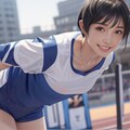 女子高生(18)陸上選手③ 2枚目