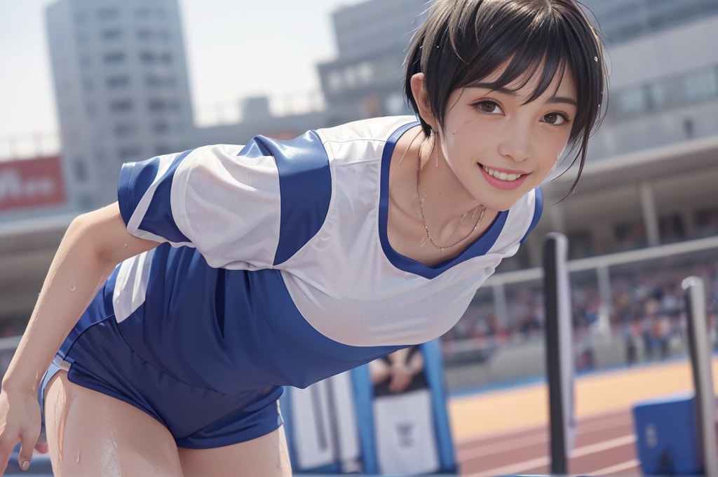 女子高生(18)陸上選手③