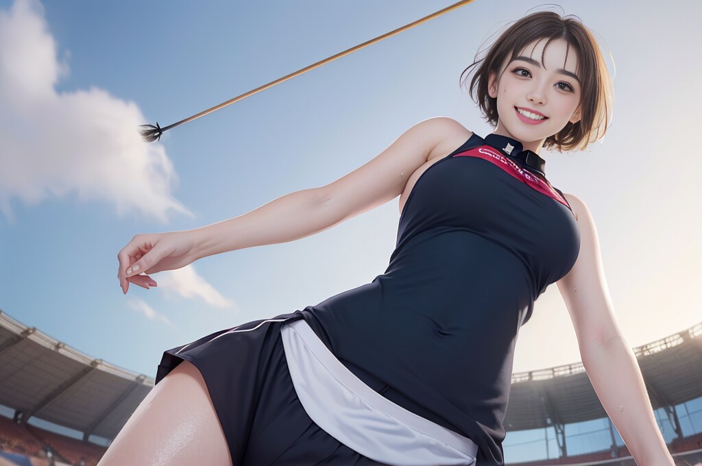 女子高生(18)陸上選手③