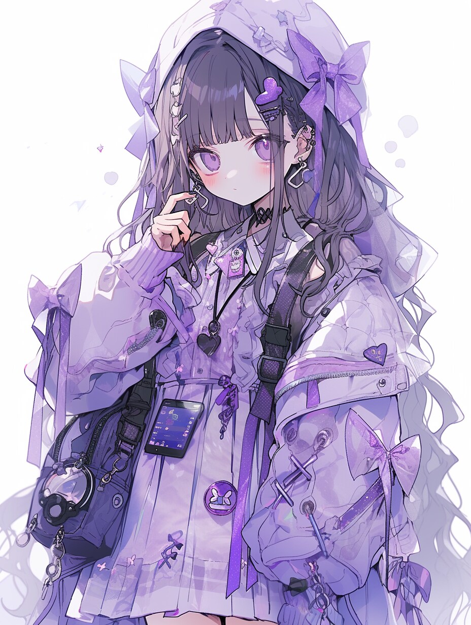 淡い紫コーディネート