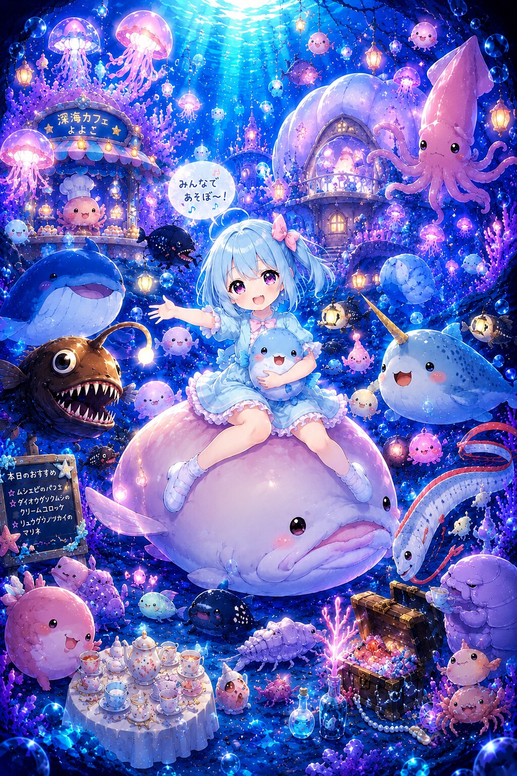深海で遊ぶよよ子🪼