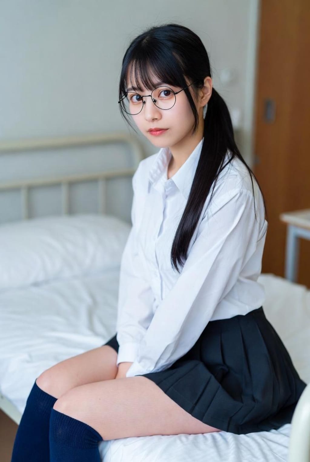 眼鏡の女子高生