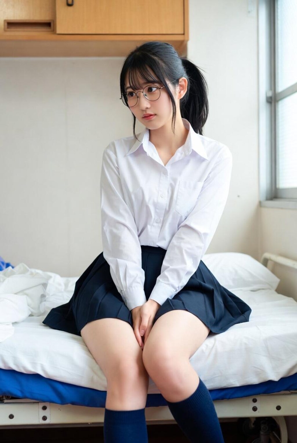 眼鏡の女子高生