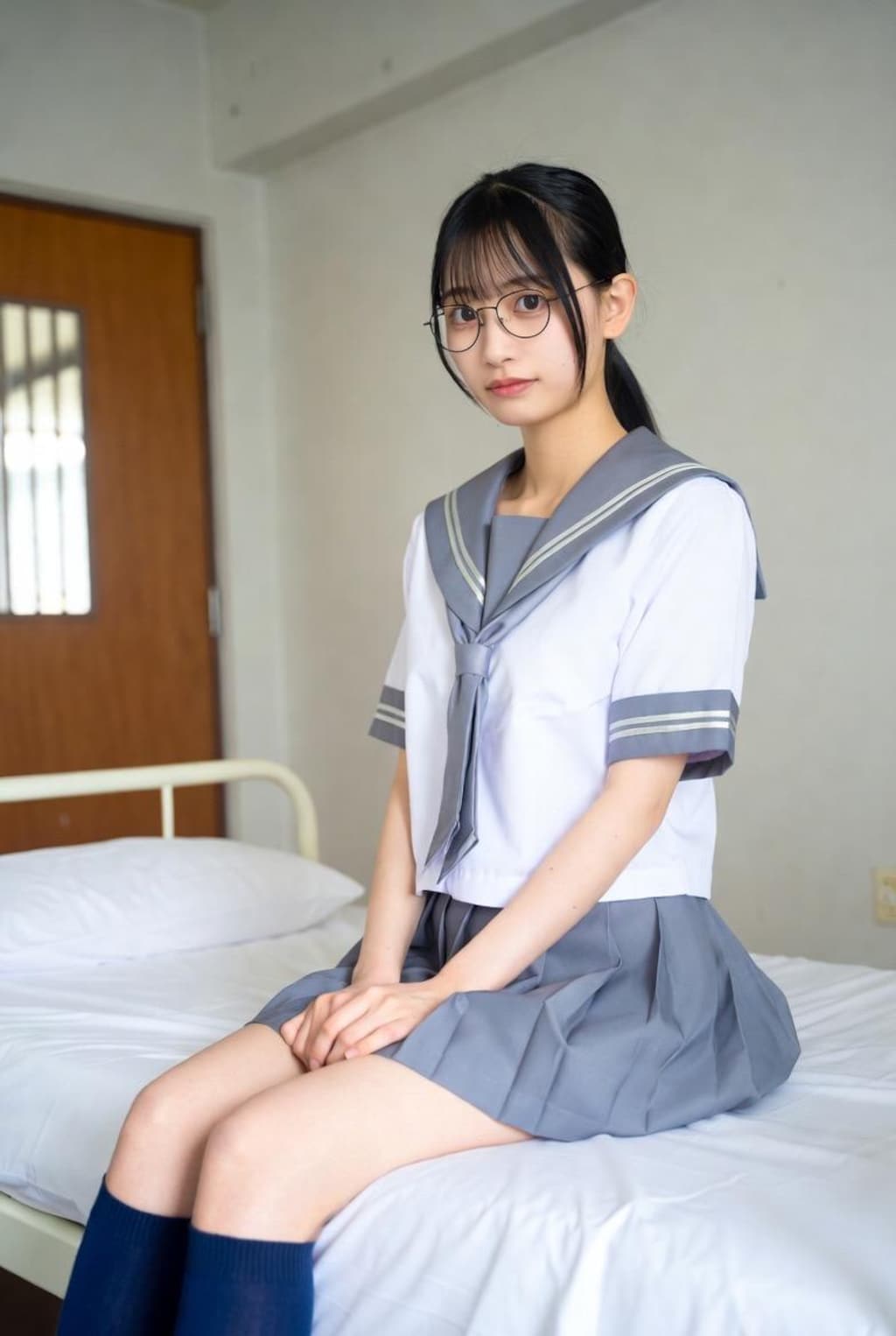 眼鏡の女子高生