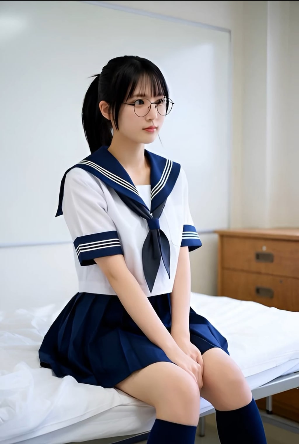 眼鏡の女子高生