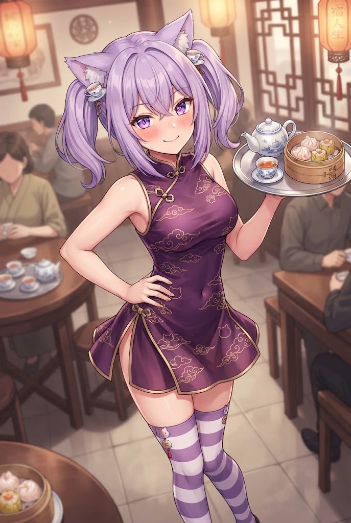 点心茶屋の看板娘のチャイナシス | の人気AIイラスト・グラビア