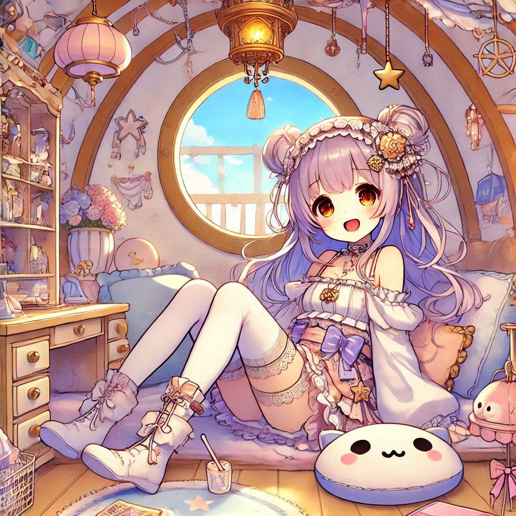 お部屋でくつろぐ女の子　2 | の人気AIイラスト・グラビア