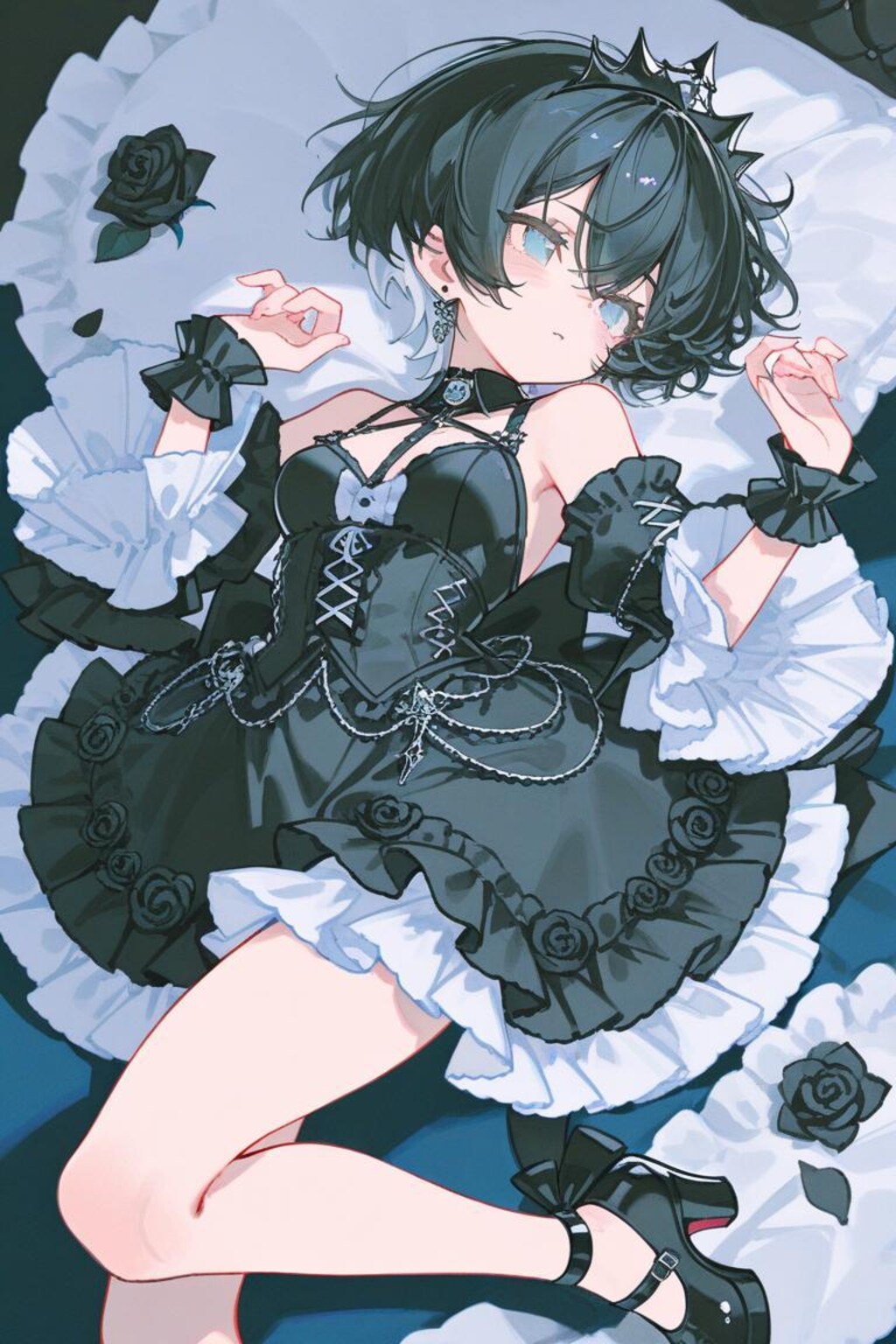 <本田ちゃん>黒薔薇のドレス