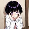何かにおびえる女の子 2枚目