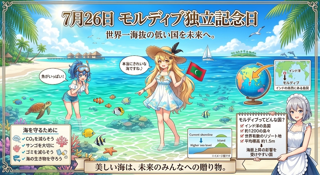 7月26日はモルディブの独立記念日🇲🇻