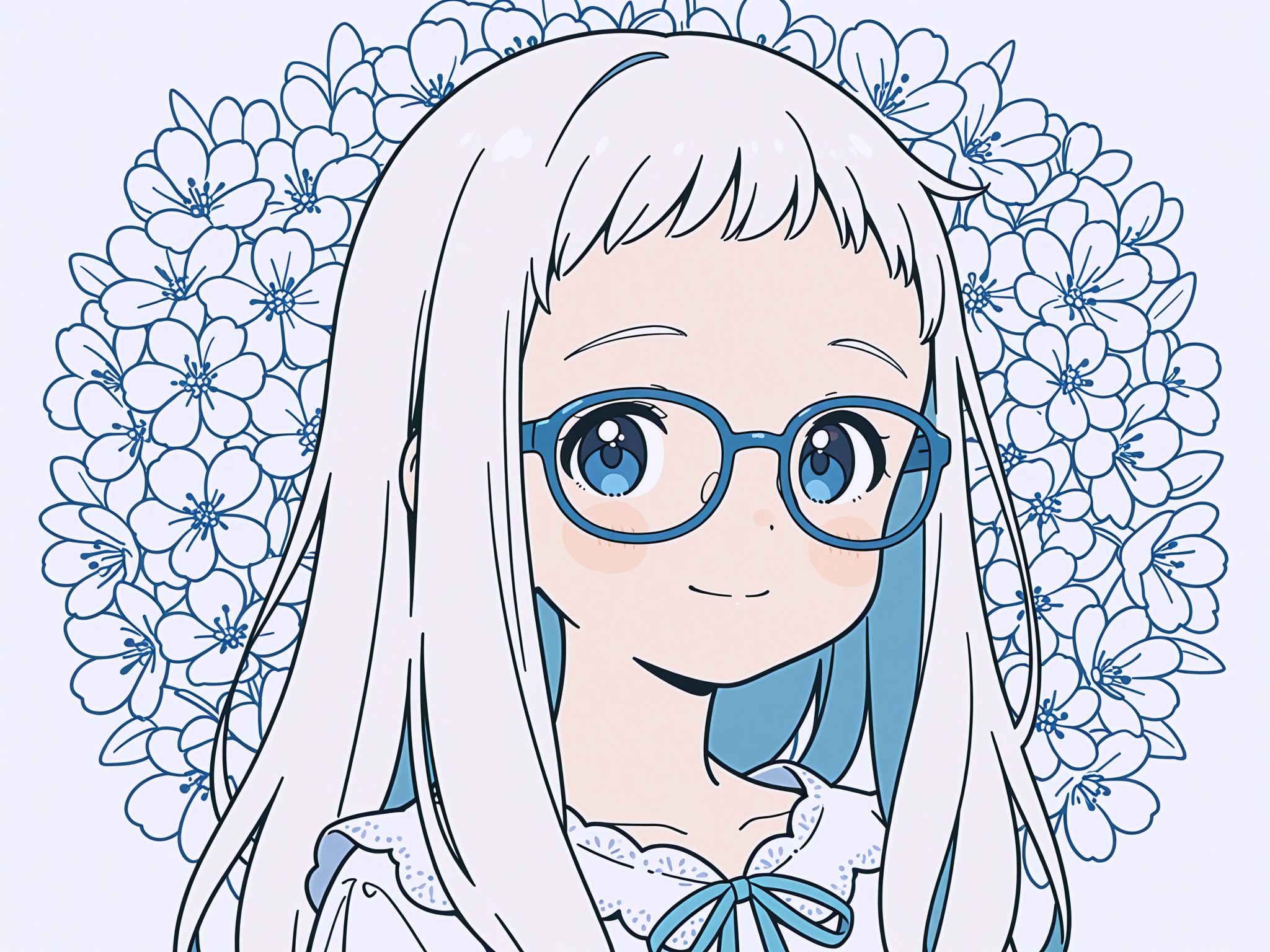 メガネ女子白ちゃん2 | の人気AIイラスト・グラビア