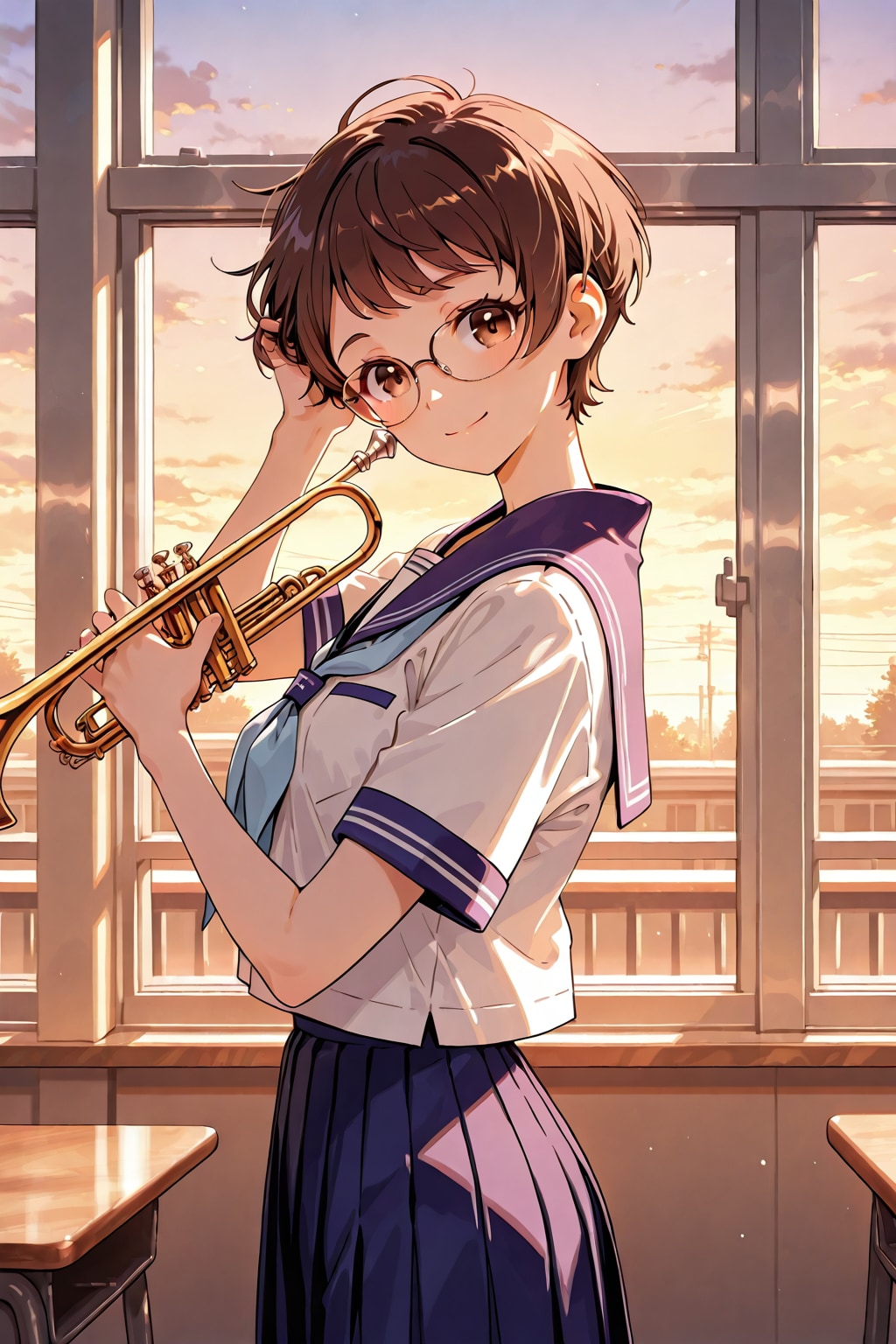 眼鏡×公立ダサ制服女子２３