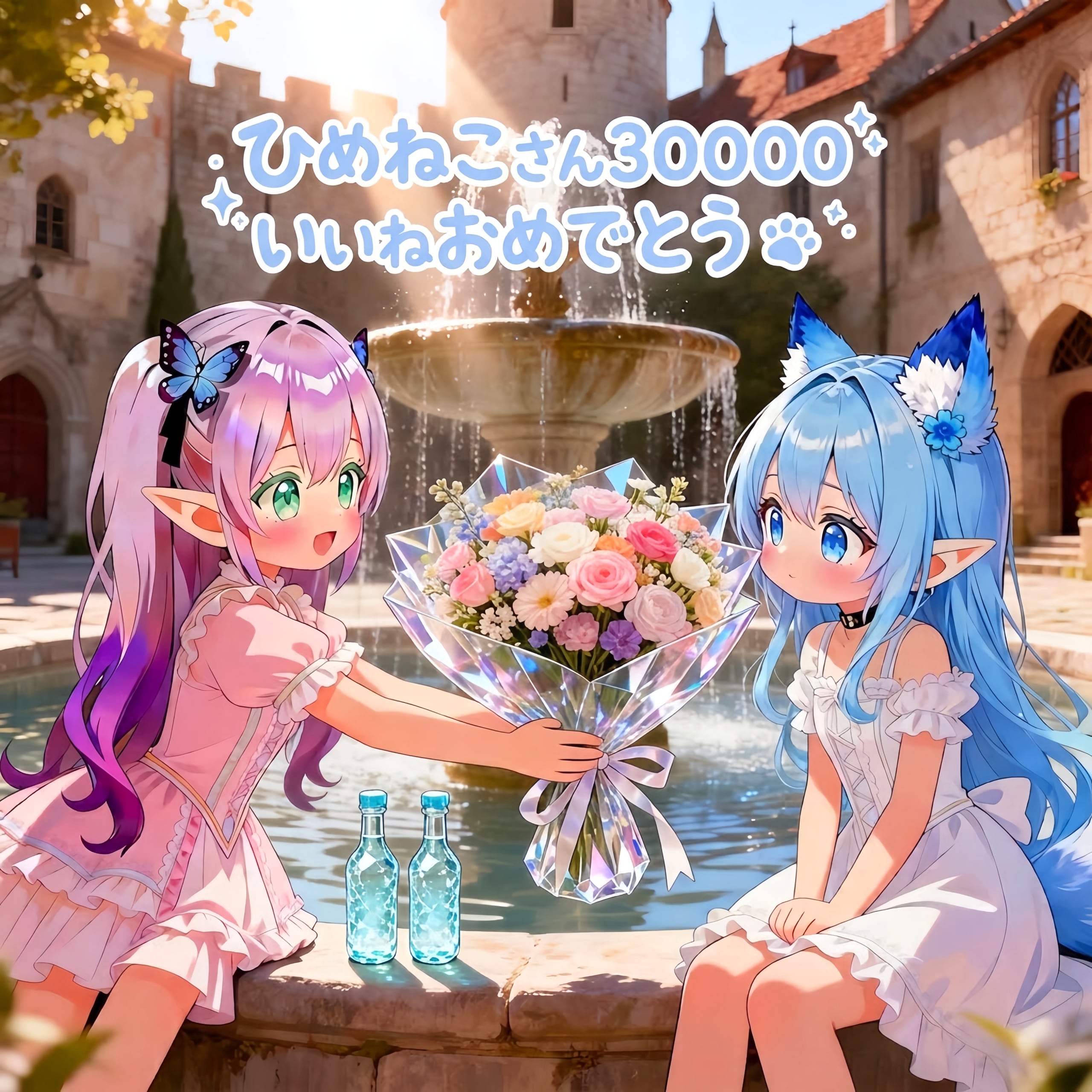 姫猫さん30000いいね♥️おめでとうございます٩(*ˊᗜˋ*)و🎊✨ | の人気AIイラスト・グラビア