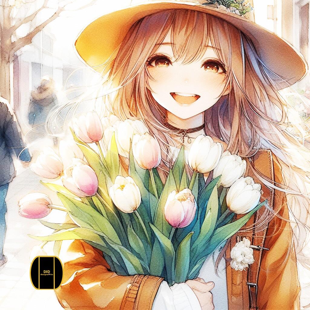 少女／チューリップ