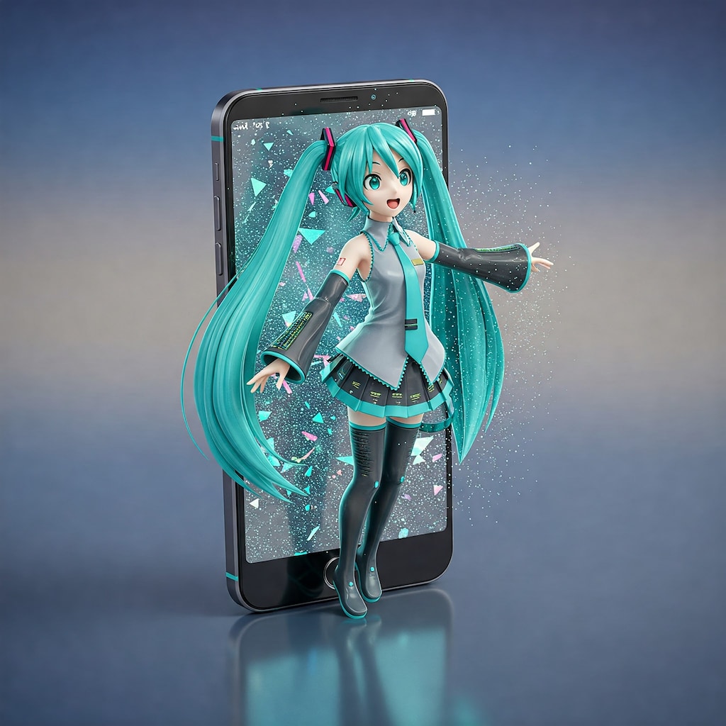 スマホの中から こんにちは