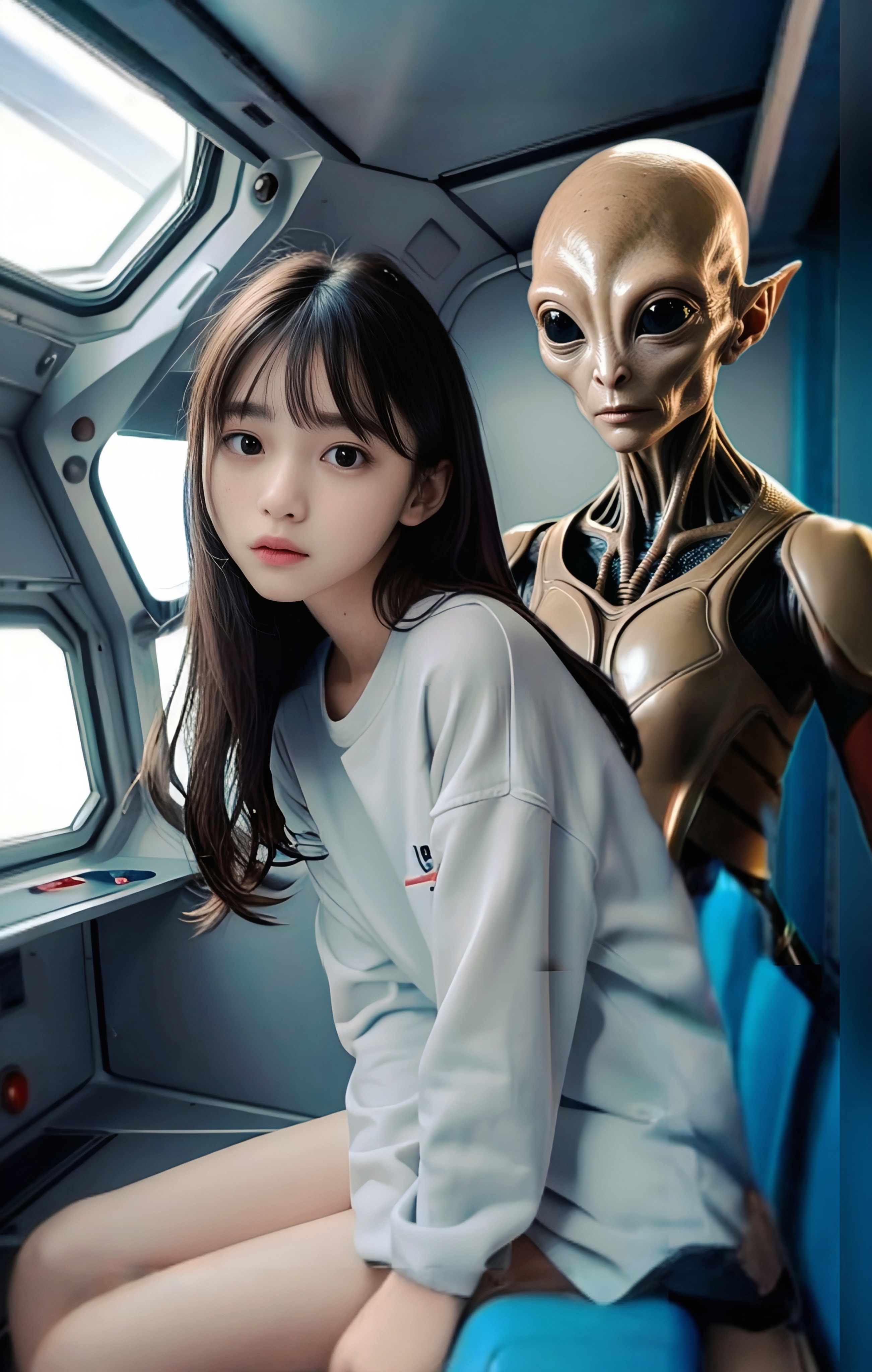宇宙人にアブダクションされた少女