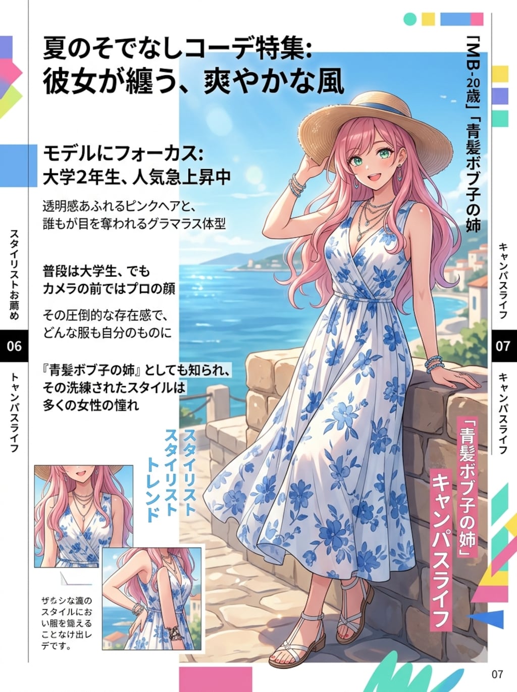 夏のそでなしコーデ特集②