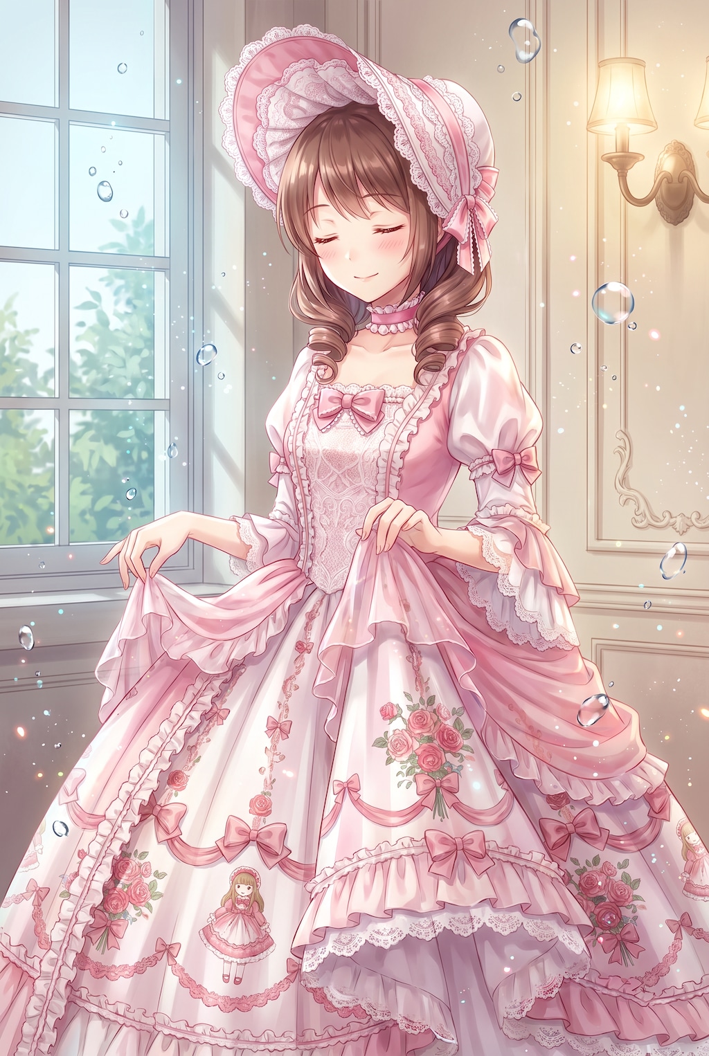 薔薇菓子帽の少女