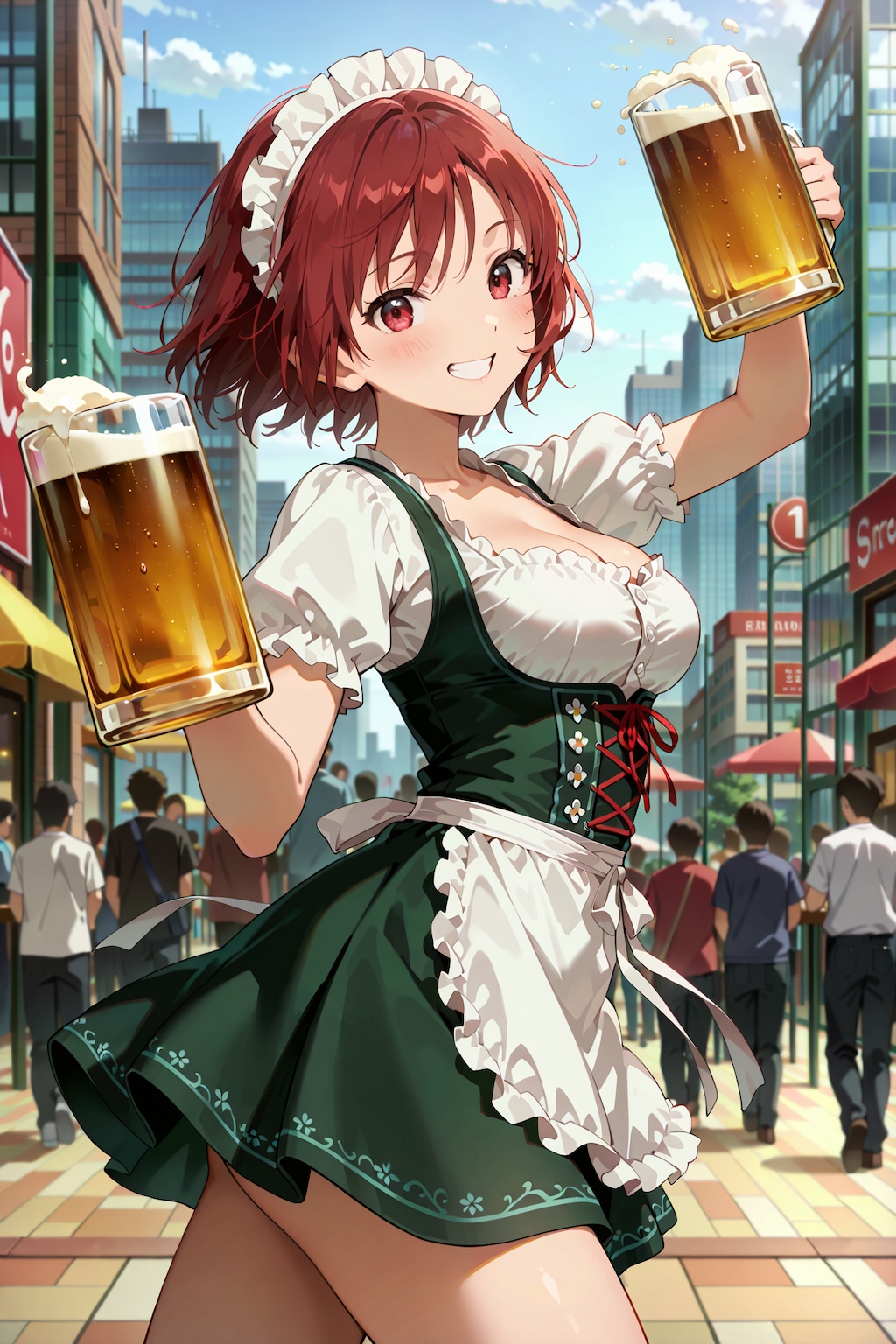 ビールの日・地ビールの日のディアンドル娘 Z423